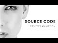 Text animation using html and css ( source code )