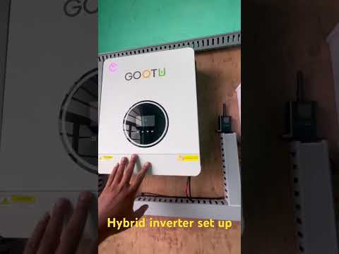 Installation of hybrid solar inverters #solarsystem #solarenergy #greenenergy #solartechnology #solarinverter ￼