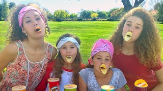 The Pringles Challenge!  (Haschak Sisters)