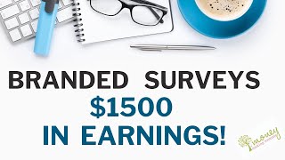 Mintvine (Now Branded Surveys) Earnings Over $1500!