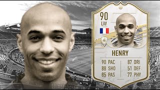 FIFA 21: THIERRY HENRY 90 ICON PLAYER REVIEW I FIFA 21 ULTIMATE TEAM