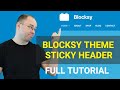 How to Create Sticky Header with Blocksy Theme? (both free and pro)