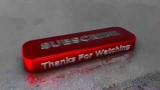 Subscribe Outro, Like Comment Share & Subscribe Video 3D Animation - Thanks for Watching video 3D