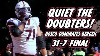 Don Bosco 31 Bergen Catholic 7 | Week 4 Highlights | Bosco Snaps Bergen's 17-Game Win Streak!