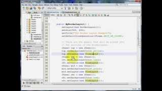 Java GUI - Using the BorderLayout
