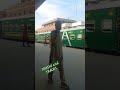 Fastest non stop premium train Green Line express 5up arriving Lahore Railway Junction Pakistan