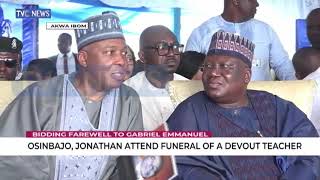 Osinbajo, Jonathan, Lawan, Saraki attend funeral of Governor Udom's father