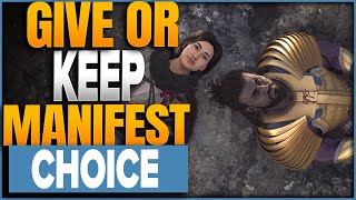 Give Or Keep Manifest Choice In Assassins Creed Shadows