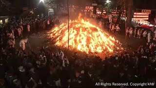 宮城県各地でどんと祭　大崎八幡宮でも御神火に無病息災願う　小正月の伝統行事