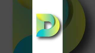 D letter logo design in illustrator | typography logo design illustrator #shorts #graphicdesign