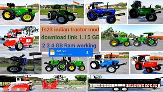 fs23 indian tractor mod // new tractor Nishu Bhai tractors 4x4 tractor #fs23 #fs20 #viralvideo