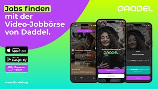 Finde deinen Traumjob mit der Daddel App – Die moderne Video-Jobbörse