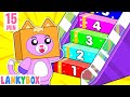 LankyBox Learns Numbers and Counting Playing - Education for Kids | LankyBox Channel Kids Cartoon