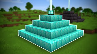 I Made a FULL DIAMOND BEACON in Minecraft Hardcore!
