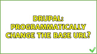 Drupal: Programmatically change the Base URL?