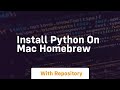 install python on mac homebrew