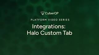 Integrations: HaloPSA Custom Tab