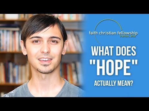 What is the real meaning of hope?