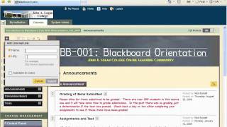 Blackboard 9.1: Adding a Menu Button (Bb003)