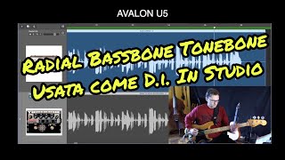 Radial Tonebone Bassbone  VS Avalon U5 test audio con Basso Fender Precision 1977