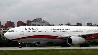 上海航空SHANGHAI AIRLINES A330-300 B-6096 Take off (TSA-SHA) RWY10