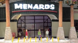 Menards Christmas Holiday Miniature Animated Store