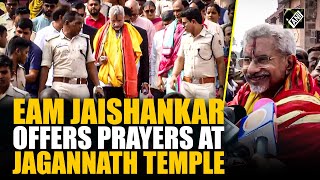 ‘Jai Jagannath’: EAM Jaishankar offers prayers at Jagannath Temple in Odisha’s Puri