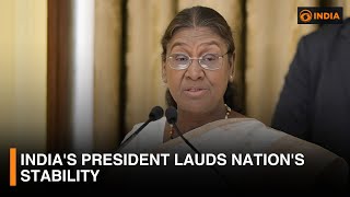 India's President lauds nation's stability \u0026 more updates | 9 PM | DD India NewsHour