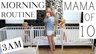 MY MORNING ROUTINE with 10 CHILDREN - ( PART 1/3 )