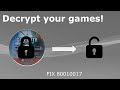 How to decrypt your games for CFW PS3 | Fix error 80010017