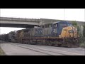 ns 729 empty coal train on the d line u0026 street running in augusta ga