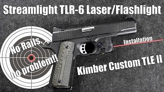 Streamlight TLR 6 Laser Flashlight Combo Install Kimber Custom TLE II 1911