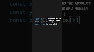 Math.abs() #coding #javascript