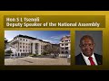 hon s l tsenoli deputy speaker of the national assembly