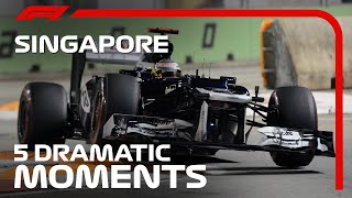 Top 5 Dramatic Moments | Singapore Grand Prix
