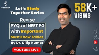 Revise PYQs of NEET PG with Important Must Know Tables by Dr. Dilip Kumar