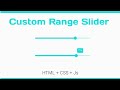 How to create custom Range Slider html, CSS and JavaScript - Tutorial | Range Slider Ui | Codser Run