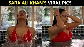 Hotness alert! Sara Ali Khan slips into red bikini, slow-mo video goes viral