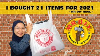 MR DIY HAUL | Spent almost RM200 at MR DIY for 21 items!