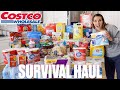 MASSIVE CRAZY COSTCO HAUL FOR BIG FAMILY | SHOPPING FOR LONG SHELF-LIFE FOOD STORAGE