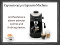 capresso 303.01 4 cup espresso and cappuccino machine