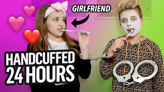24 Hours HANDCUFFED to Piper Rockelle (Night Time CHALLENGE) | Gavin Magnus