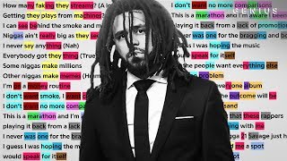 J. Cole's Verse On 21 Savage's "a lot" | Check The Rhyme