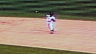 1984 WS Gm5: Whitaker comes home to prevent a run