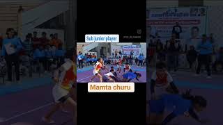 Super Raid by Mamta churu sub junior Women kabaddi player #trending #trendingshorts #shorts