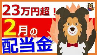 23万円超【8分】2月に得た配当金！この高配当株のおかげ！ぜひ投資の参考に！