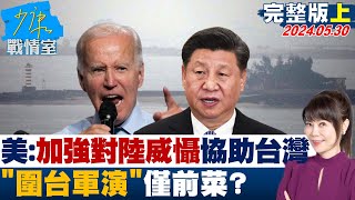 【完整版上集】美印太司令:加強對陸威懾，協助台灣 \