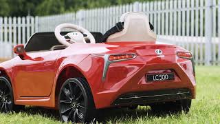 Lexus LC500 12v Battery Electric Ride On Car For Kids with Parental Remote Control Info & Assembly