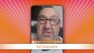 TV Oranje app videoboodschap - Ad Goossens