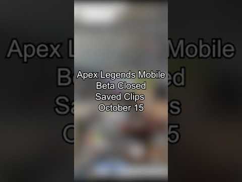 Random clips were saved during the Apex Legends Mobile beta test